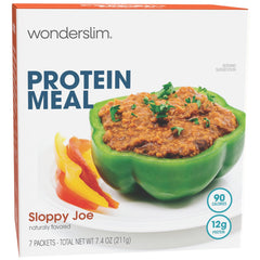 WonderSlim Protein Meal Sloppy Joe Mix, 12g protein for a filling vegetarian option.