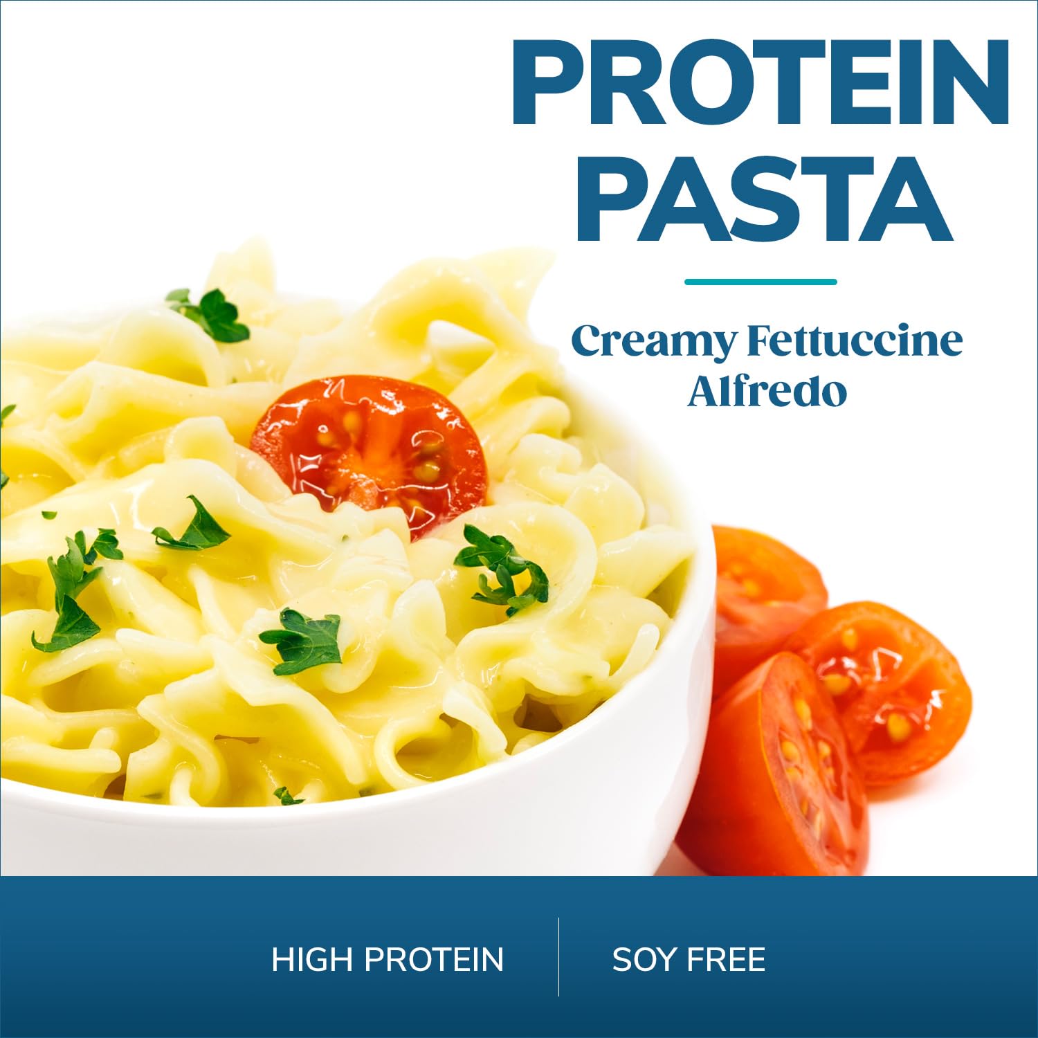 Creamy Alfredo sauce with WonderSlim Protein Pasta aroma and texture