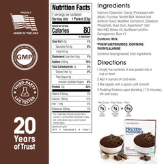 WonderSlim protein pudding dark chocolate close up highlights smooth indulgent texture