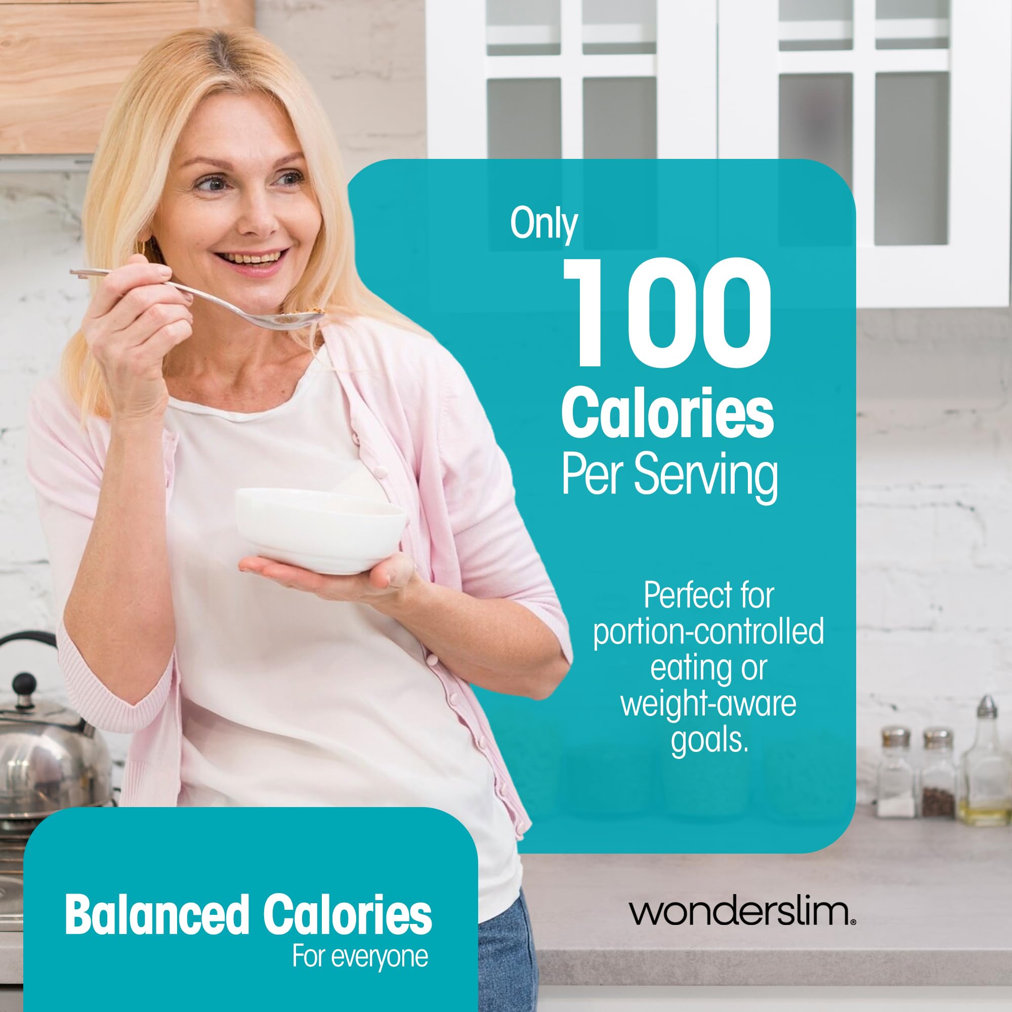WonderSlim Ready-to-eat oatmeal on table suggesting warm, comforting breakfast moments