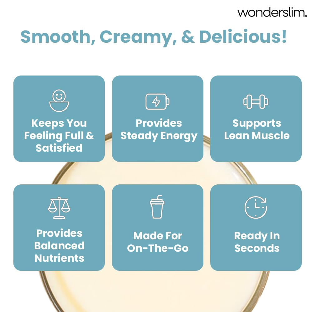 WonderSlim Vanilla Cream blend-mixer shows smooth texture for daily use.
