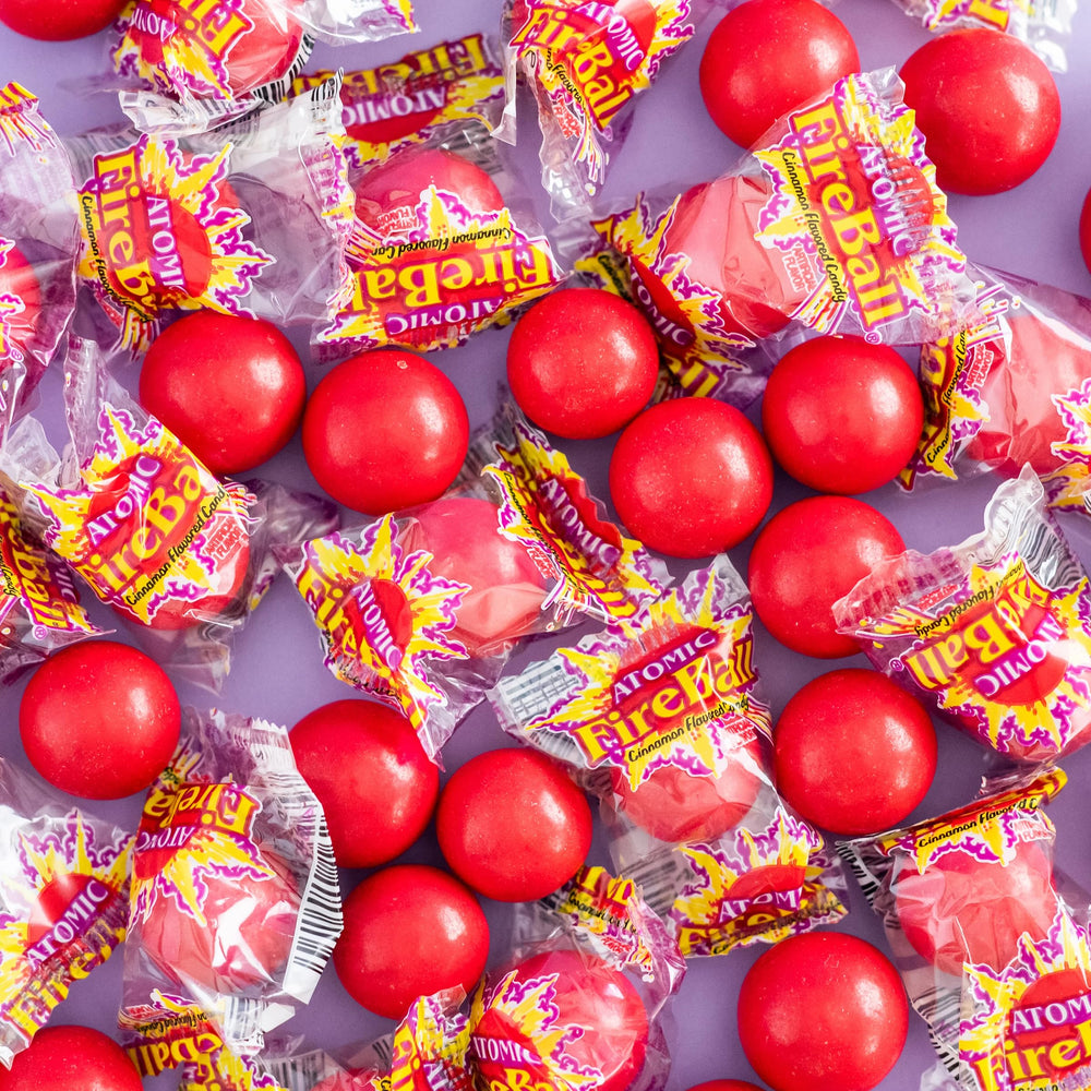 Wonka Atomic Fireball hard candy pack for sharing.