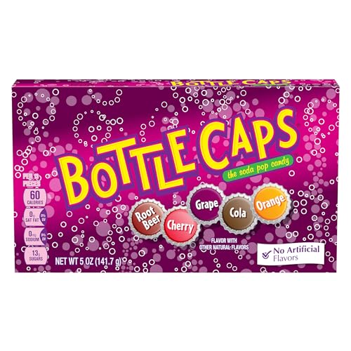 Wonka Bottle Caps cherry cola flavor offers tangy, soda-inspired bite