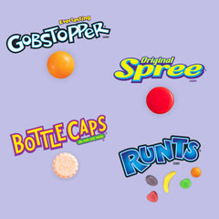 Wonka Bottlecaps soda-flavored candy, adds playful twists to snack assortments.