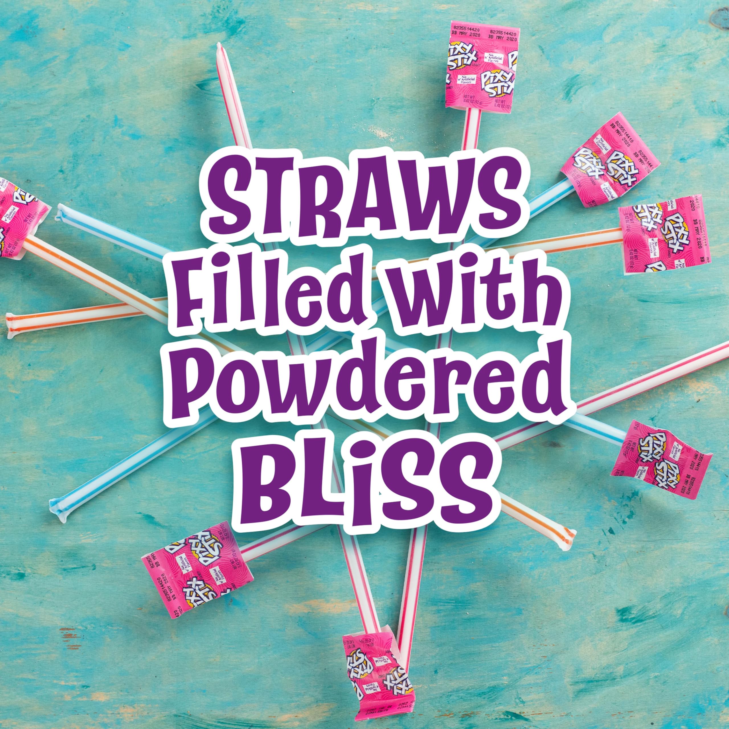 Wonka Pixy Stix grape flavor straw ideal for party bags and kids.
