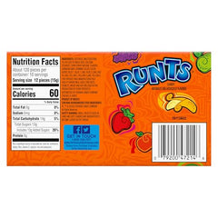 Wonka Runts banana candy mini fruit, perfect for a quick snack.