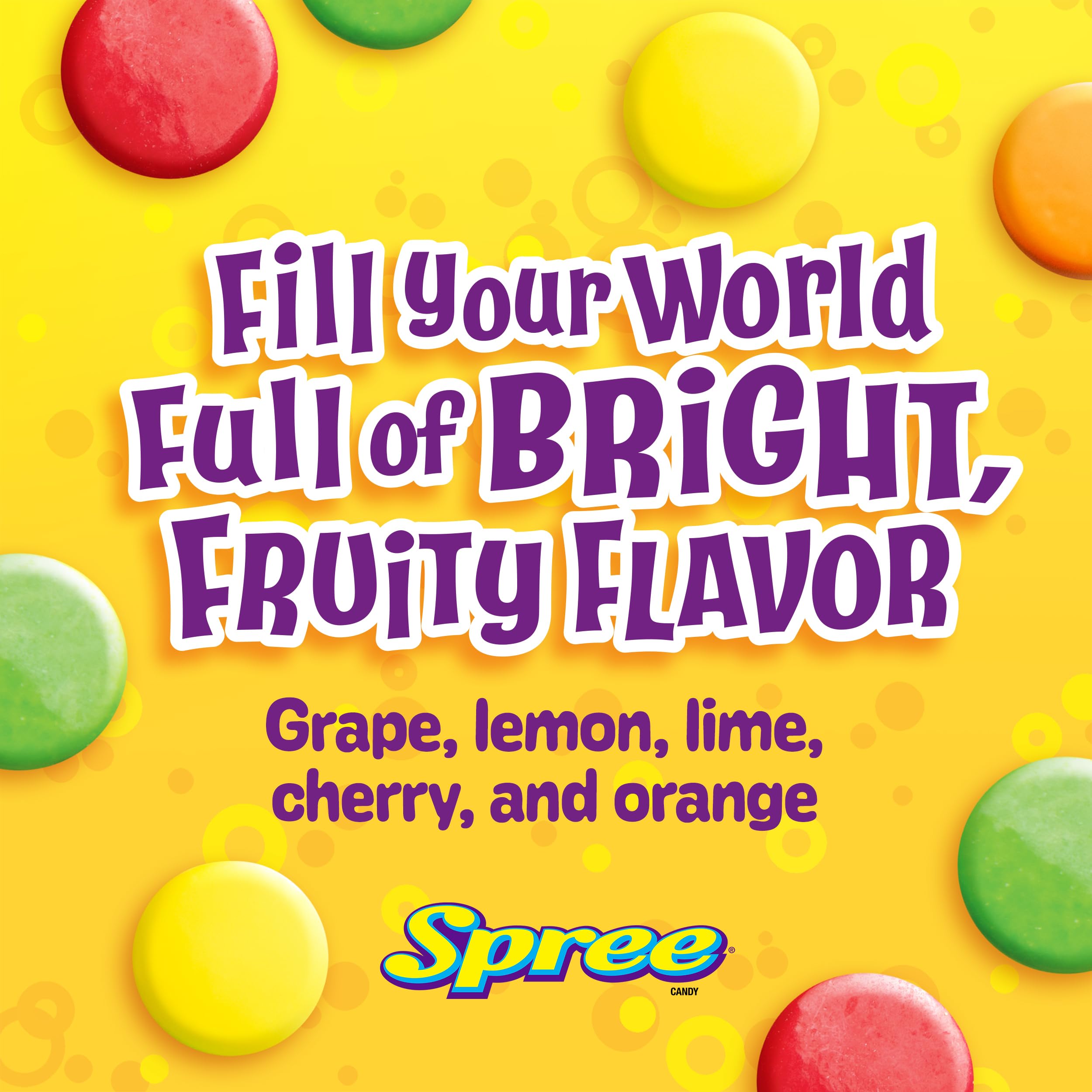 Wonka Spree bright packaged snacks on shelf entice impulse snacking.