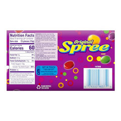 Wonka Spree original hard candy box side view shows portable snack for movie nights.