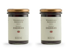 Woodford Reserve Bourbon Cherries WRCC, premium garnish for cocktails, desserts, and charcuterie.