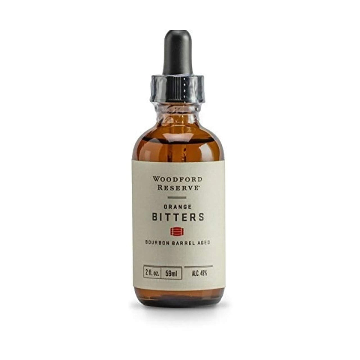 Woodford Reserve Orange Bitters bottle enhances cocktails with citrus depth.