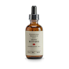 Woodford Reserve Orange Bitters bottle enhances cocktails with citrus depth.