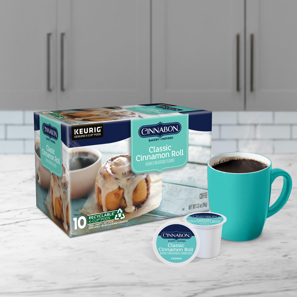 World-famous CINNABON flavor inspires a bright morning cup.