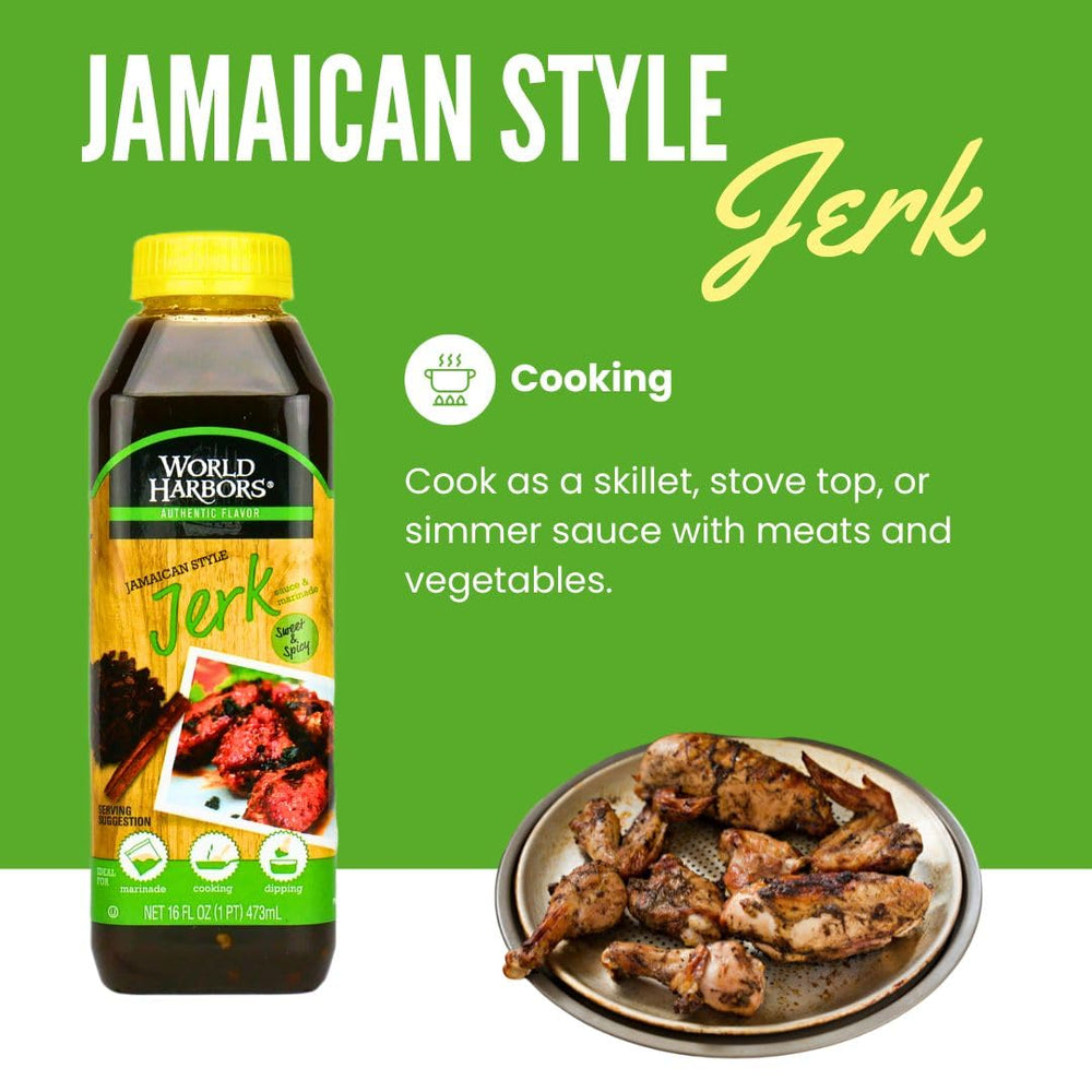 World Harbors jerk seasoning on grill for bold backyard flavor.