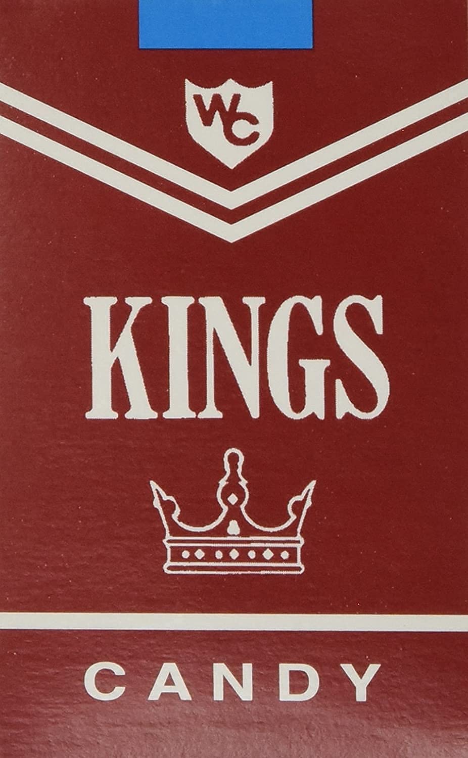 Worlds King Size Candy Cigarettes pack side view, ideal for gifts.