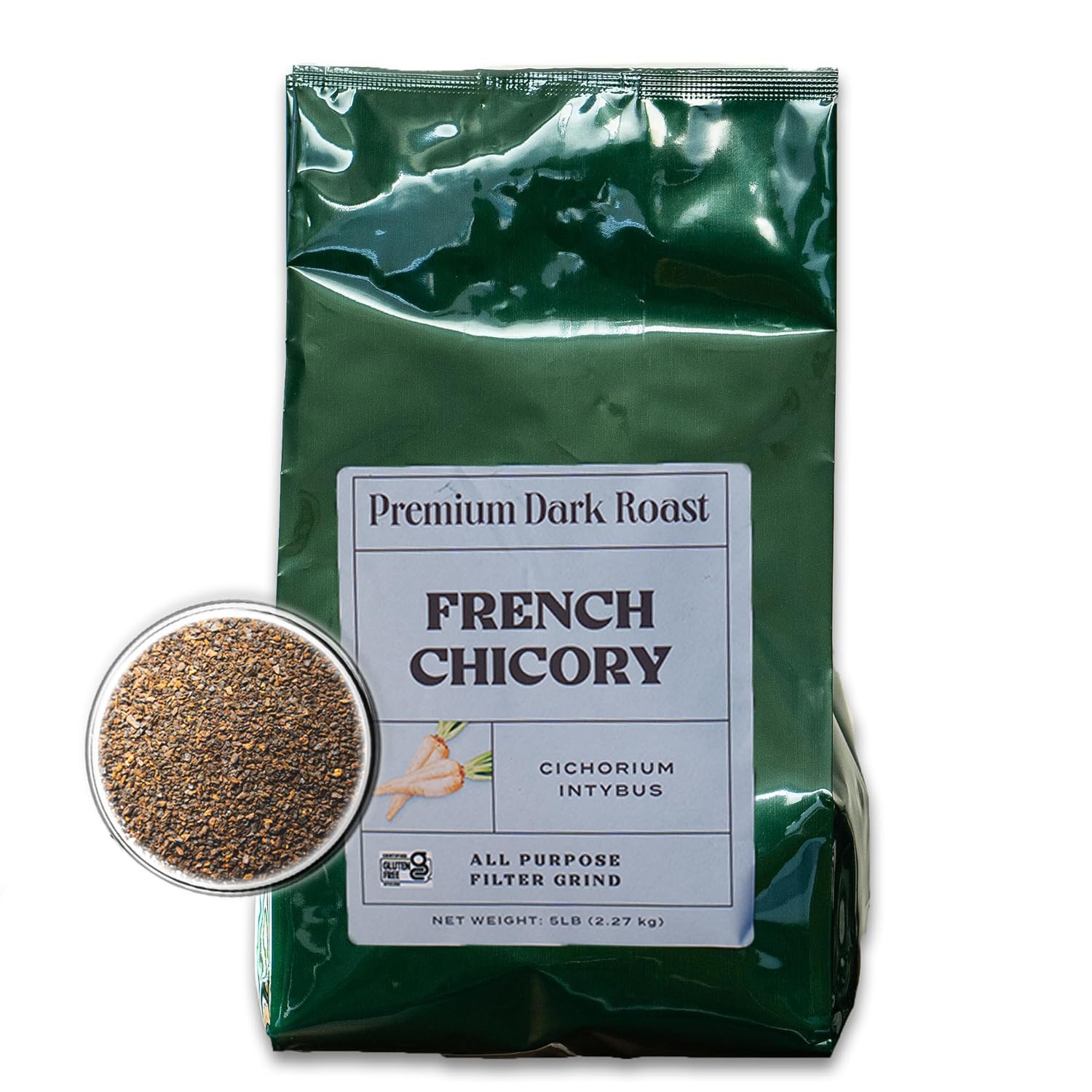 Worldwide Botanicals 5 lb bag of roasted chicory for home use