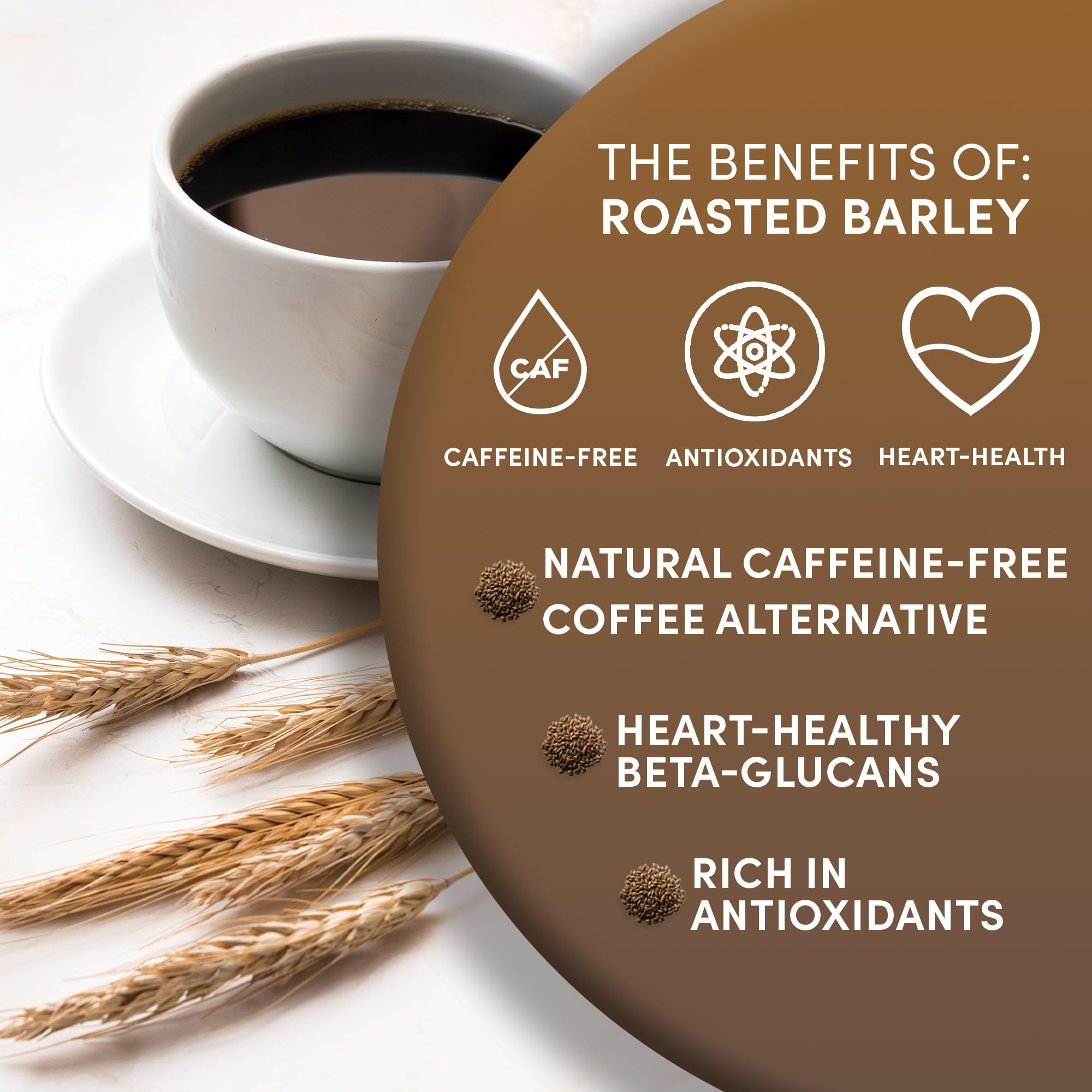 Worldwide Botanicals Barley latte with foamed milk.