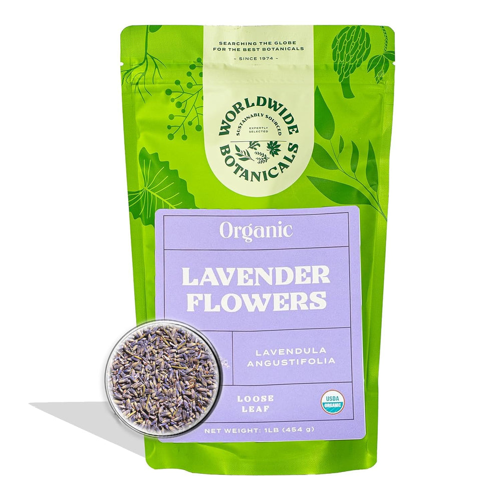 Worldwide Botanicals lavender flowers buds ready to scent rooms and elevate relaxation