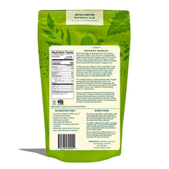 Worldwide Botanicals barley roast closeup reveals rich, inviting aroma.