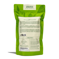 Worldwide Botanicals organic cinnamon powder packaging emphasizes purity and sustainability