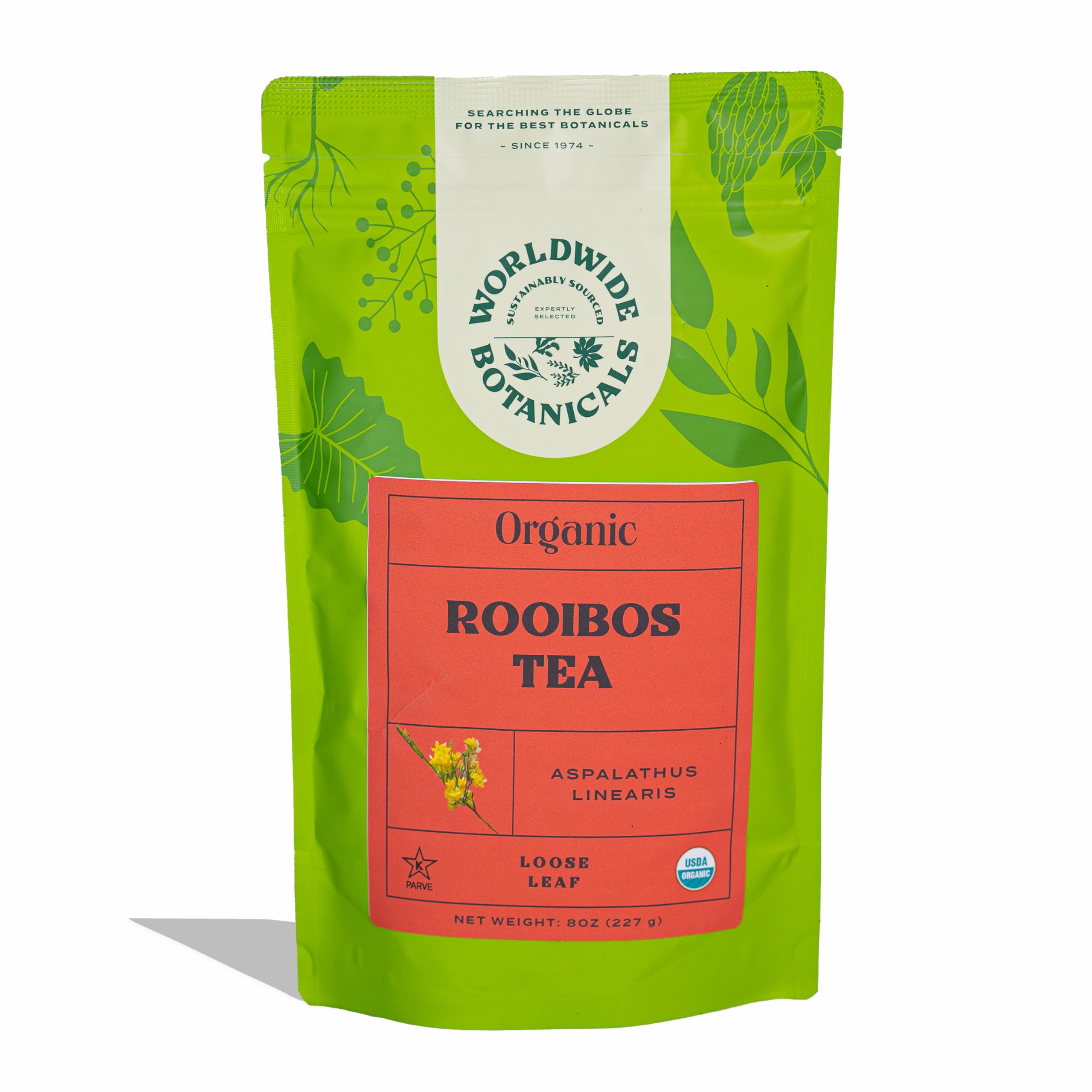 Worldwide Botanicals Rooibos Tea, authentic South African flavor from Cedarberg.