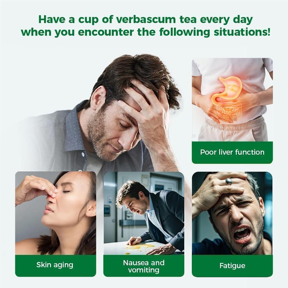 Hot brew of WOTIHA caffeine-free mullein tea with inviting aroma