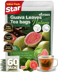 WOTIHA guava leaf tea bags pack highlighting pure leaves and convenience