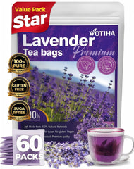 WOTIHA lavender tea bags 60-count for daily calm and sleep support