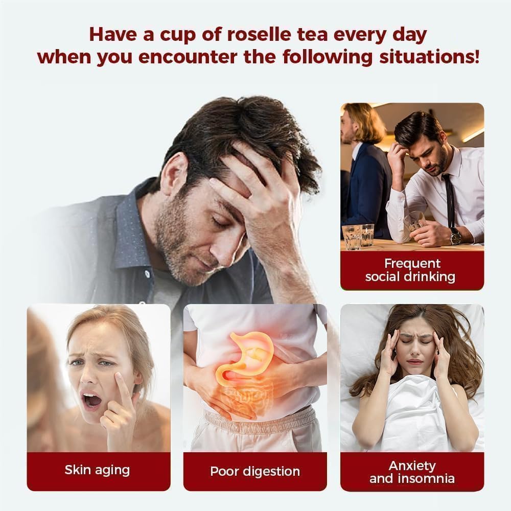WOTIHA caffeine-free hibiscus tea emphasizing a diet-friendly option.