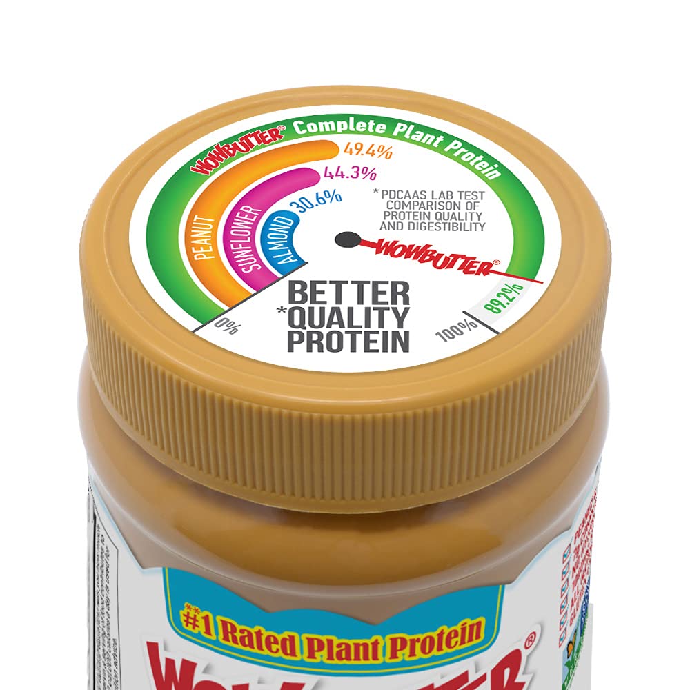 WOWBUTTER safety marks: kosher, halal, and vegan friendly.