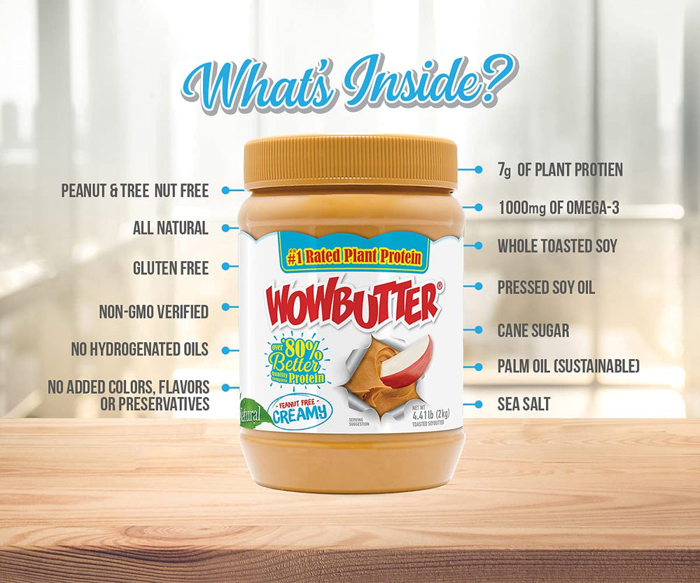 Wowbutter spread on toast, showing smooth texture for kids.