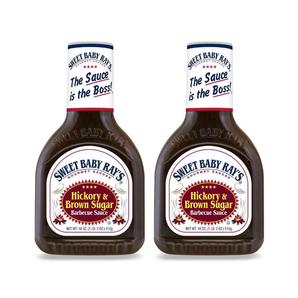 WPARHUS Sweet Baby Ray's bottle front view shows rich hickory-brown sugar flavor.