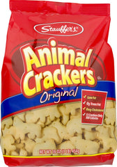 WPARHUS Stauffer's Animal Crackers in a resealable bag, ideal for on-the-go snacking.