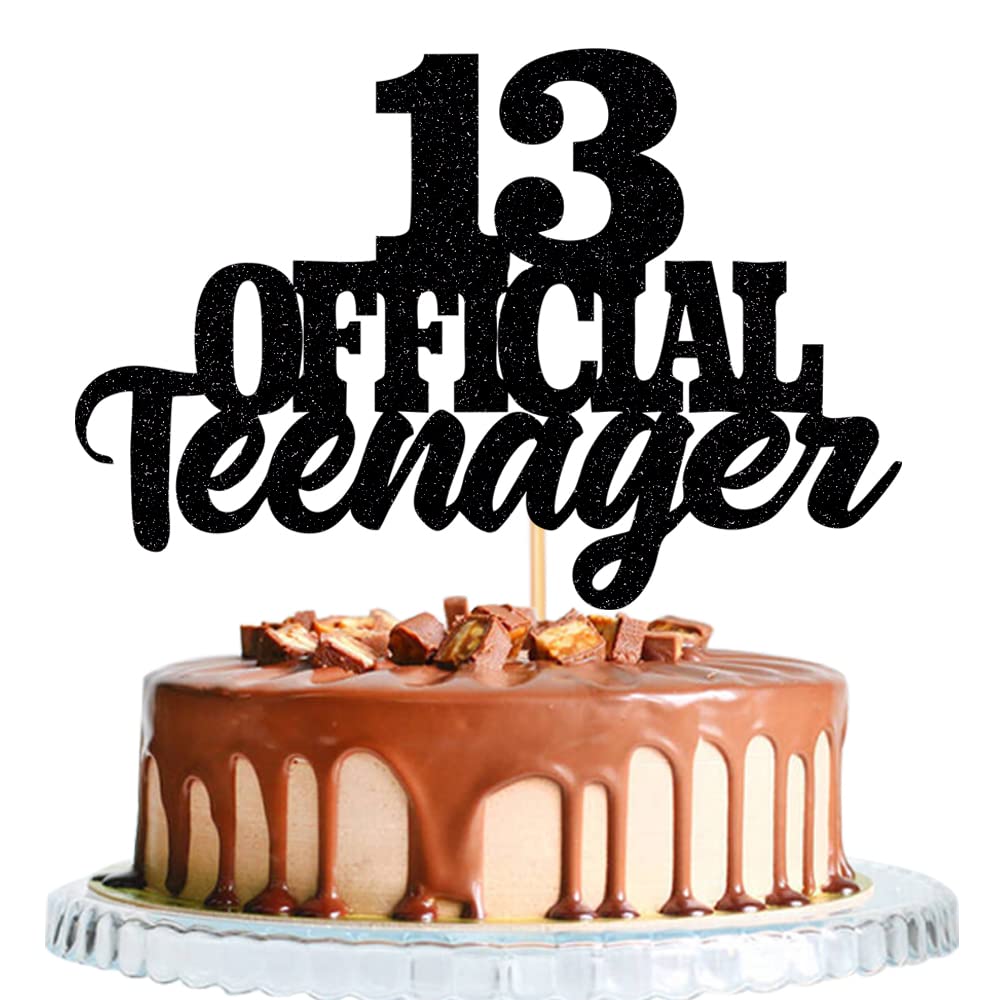 WRACKKIAR 13th birthday glitter topper for cake adds festive flair