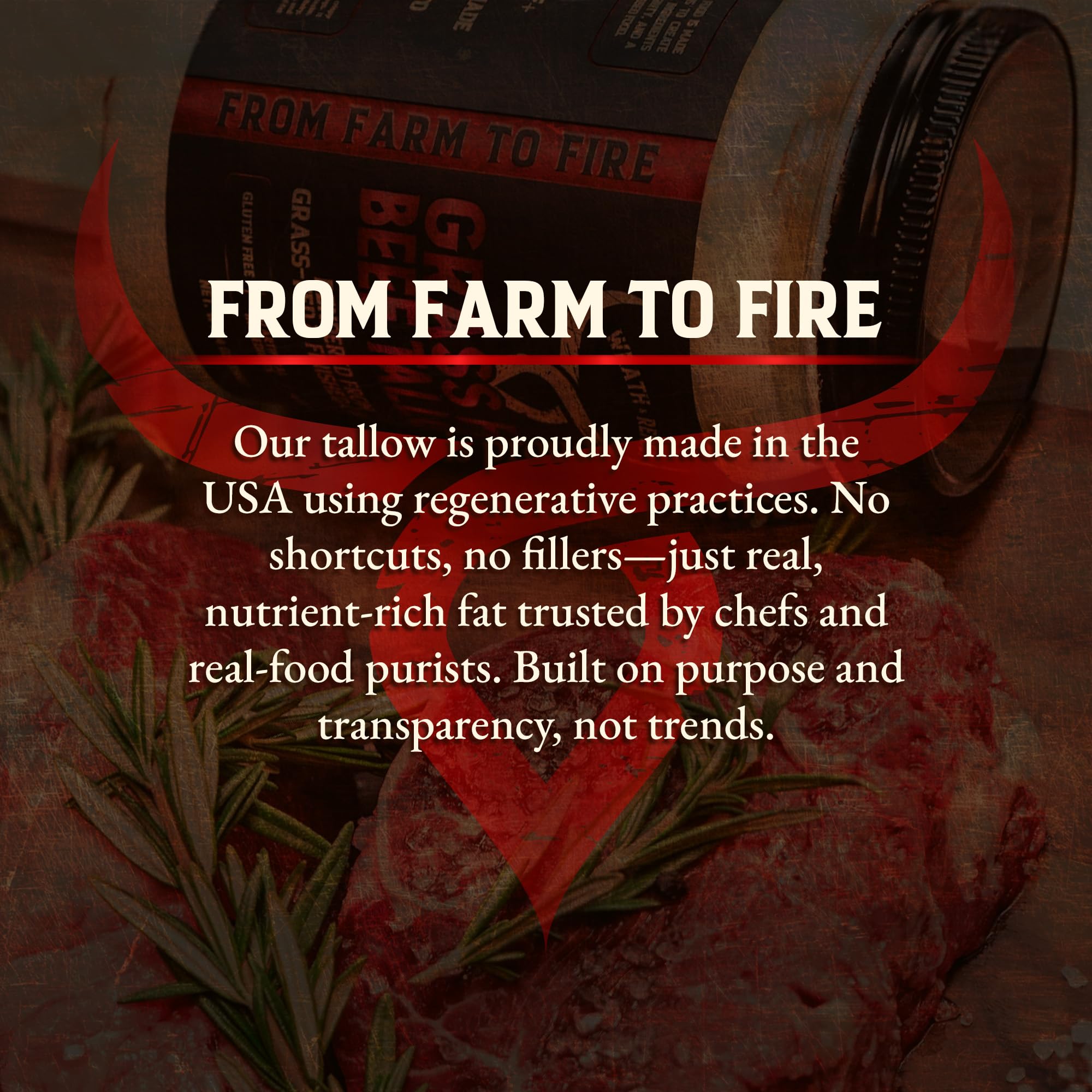 Wrath & Remedy beef tallow packaging closeup highlighting premium grass-fed fat