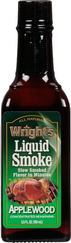 Wright's Liquid Smoke Applewood pour demonstrates quick, adjustable flavor for any dish.