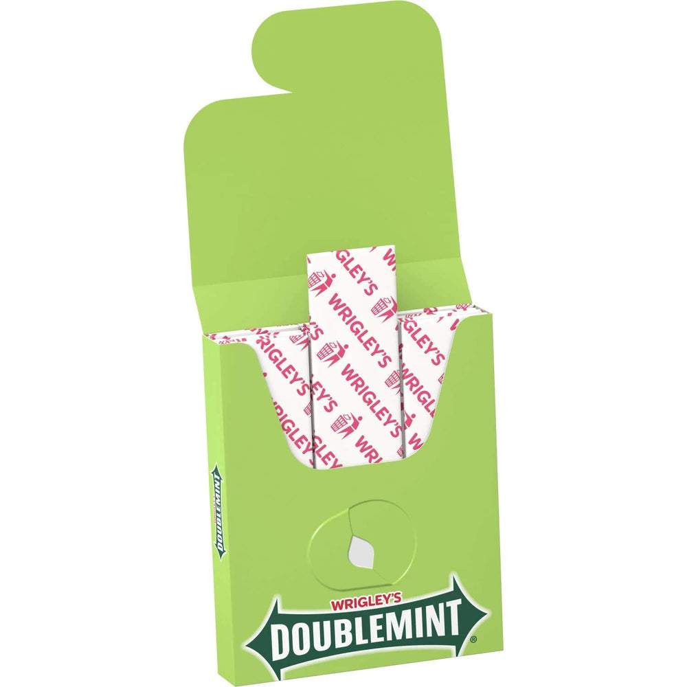 Back label on Doublemint pack with ingredients and freshness notes for informed choice