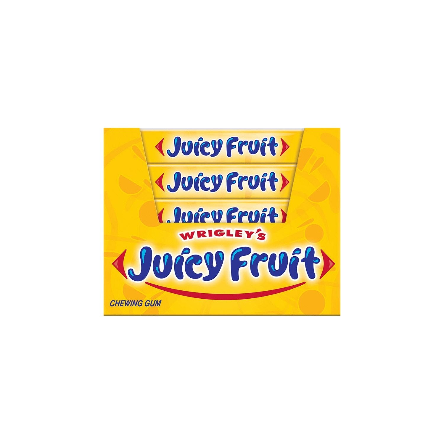 Wrigley’s Juicy Fruit gum 15 sticks per pack; convenient fruity pick-me-up anytime