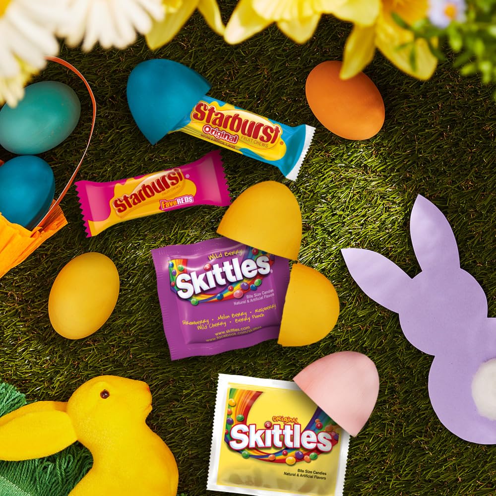 Wrigley's SKITTLES & STARBURST Easter bulk bag with party-favors in mind