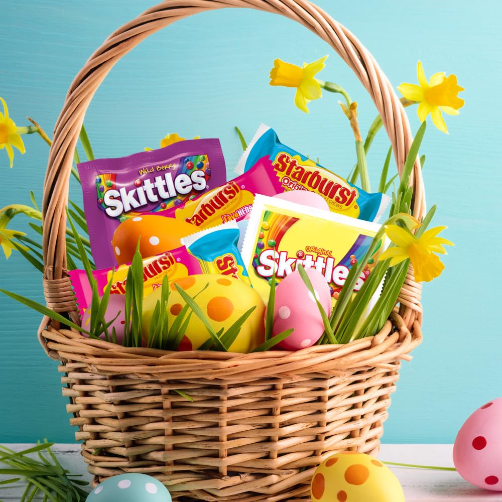 Wrigley's SKITTLES & STARBURST stand-up pouch image, convenient bulk candy option