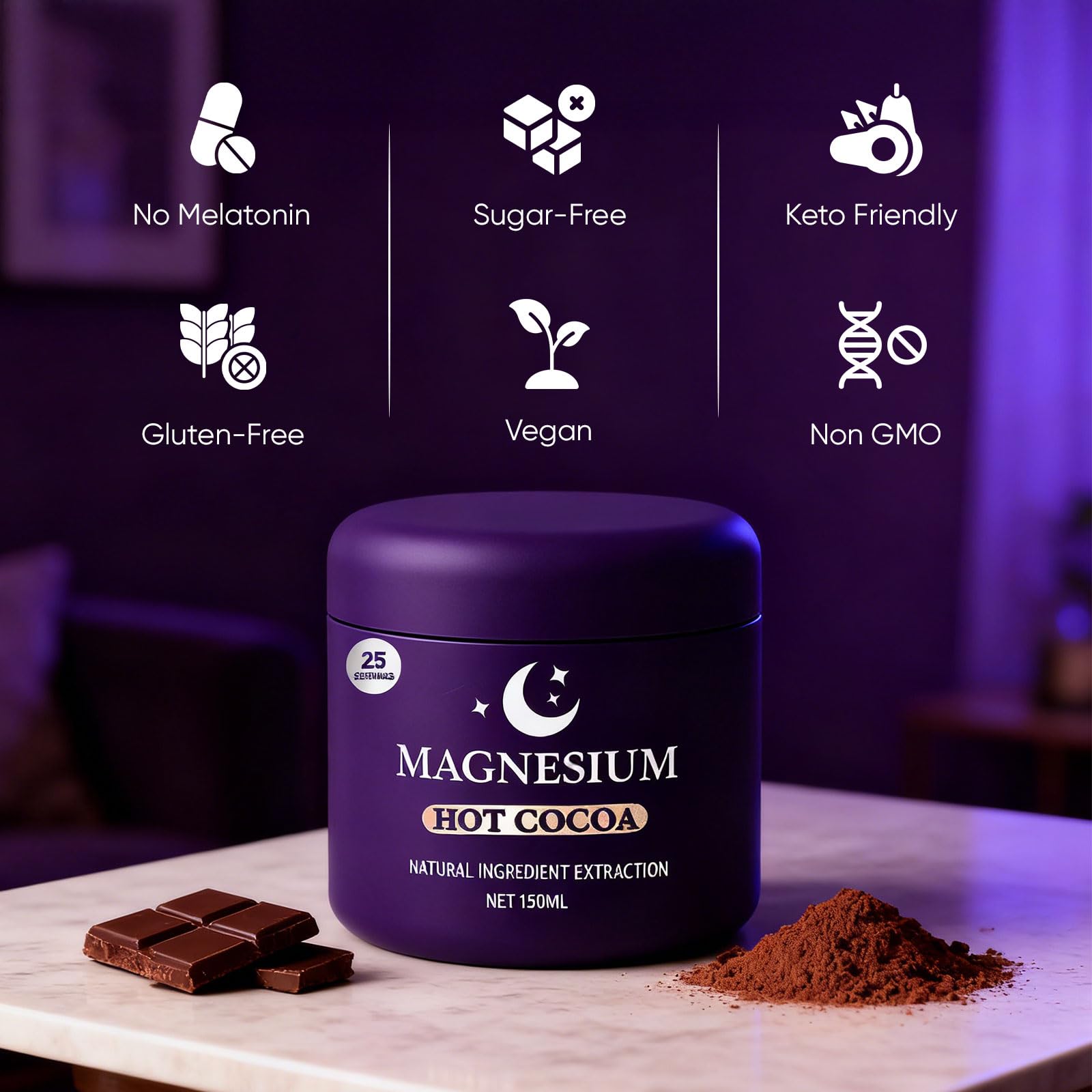 WSJAWH Zinc Glycinate mineral blend enhances daily wellness during night routines