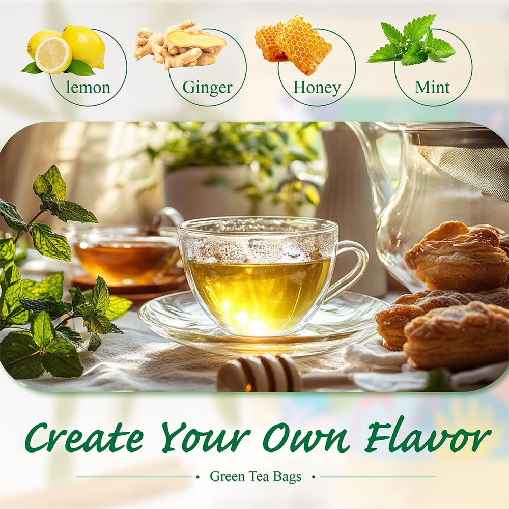 WT WEETEE green tea offers a gentle caffeine lift for focused moments.