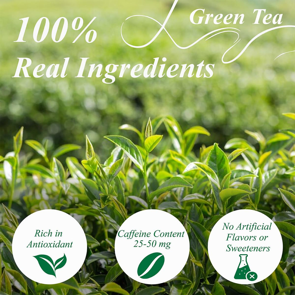 Steeping WT WEETEE green tea bags in hot water for a smooth cup.