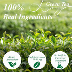 Steeping WT WEETEE green tea bags in hot water for a smooth cup.