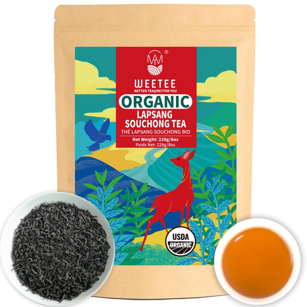 WT WEETEE Lapsang Souchong loose leaf tea with smoky aroma and bold flavor