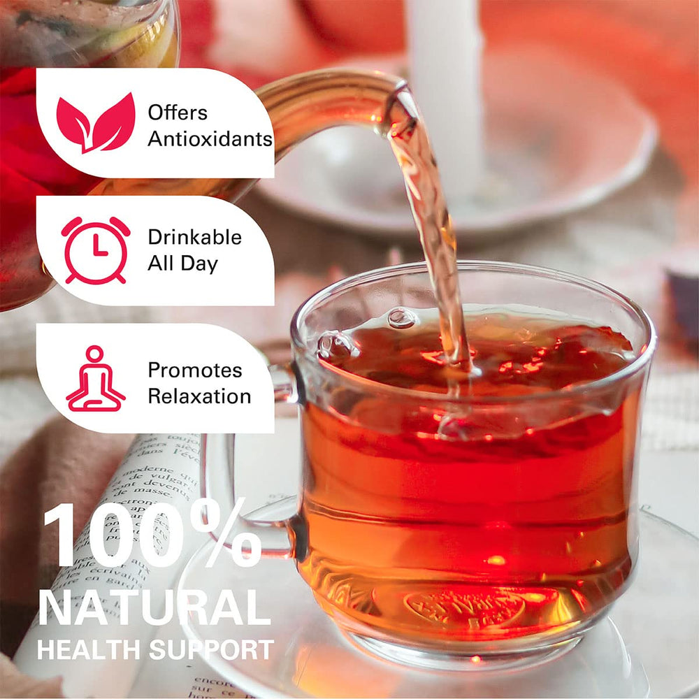 WT WEETEE organic decaf tea being steeped in cup demonstrates mild aroma.