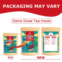 WT WEETEE organic smoky tea pack showing natural ingredients