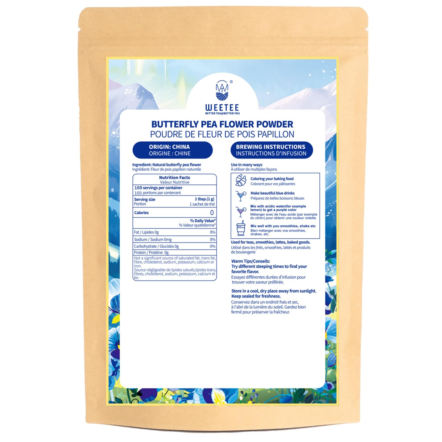 WT WEETEE powder with scoop for precise, mess-free measuring