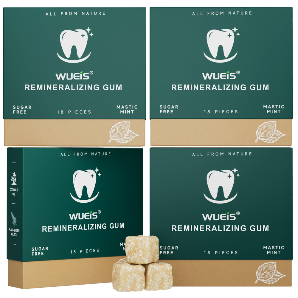 WUEIS remineralizing gum hydroxyapatite pieces for enamel-friendly chewing