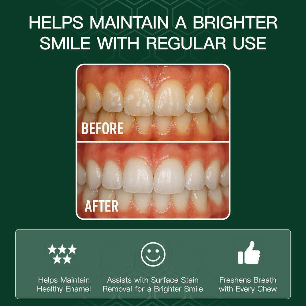 WUEIS sugarfree gum with xylitol and erythritol for tooth-friendly sweetness