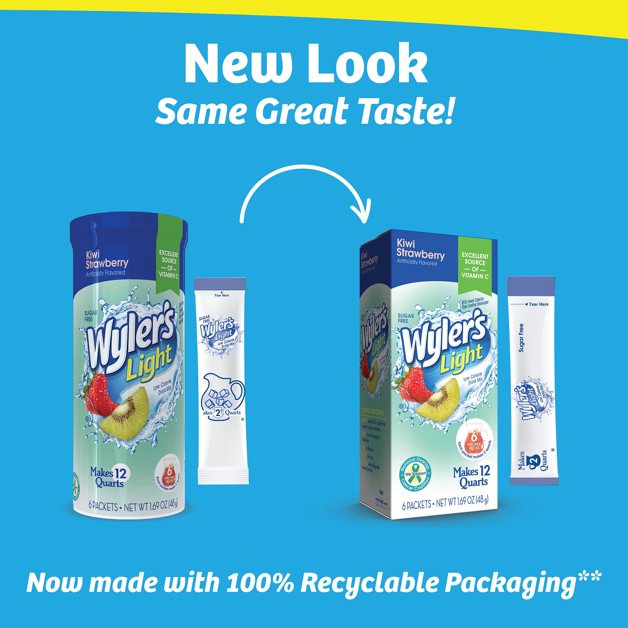 Kiwi Strawberry flavor powder highlighting fruity taste and low calories